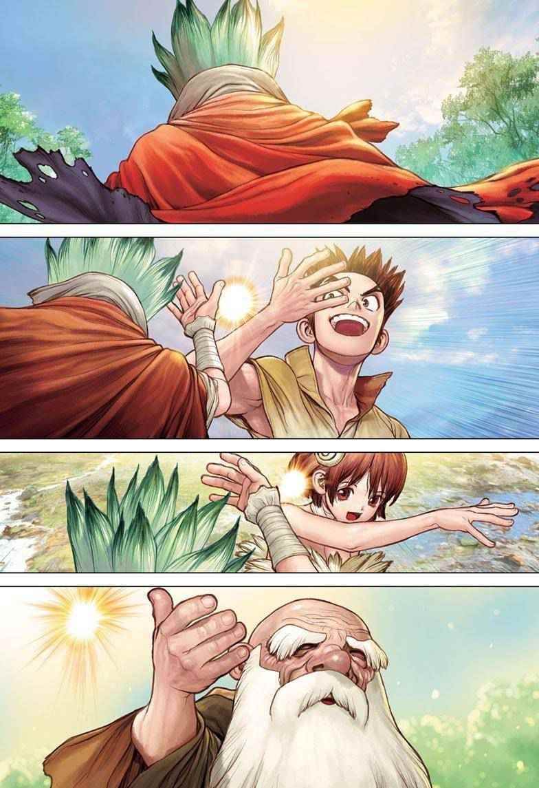 Dr. Stone Manga Chapter 232 page 3 - Final Chapter: Dr. STONE [END] scene