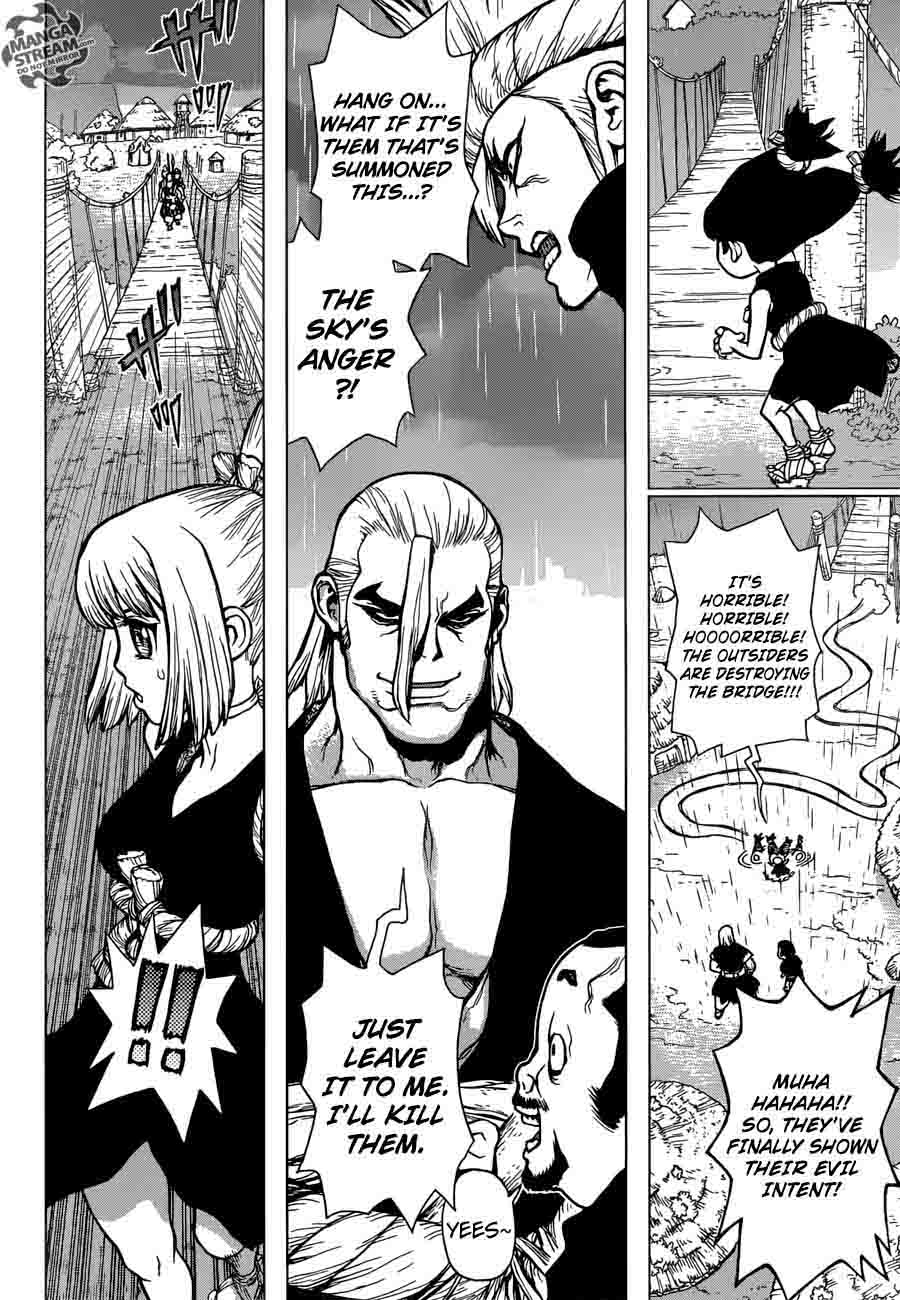 Dr. Stone Manga Chapter 24 page 10 - Lightning Speed!! scene