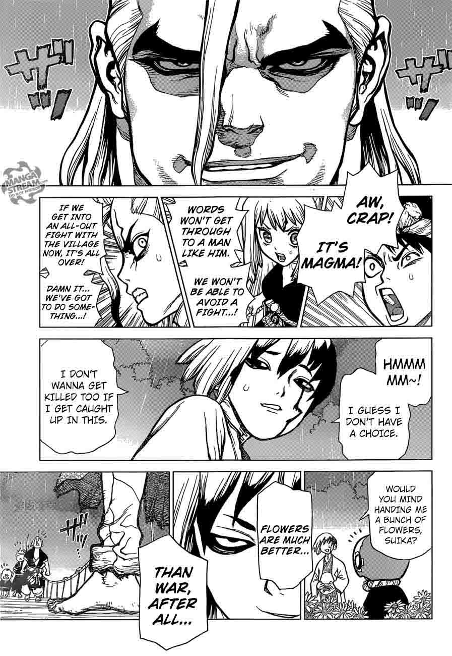 Dr. Stone Manga Chapter 24 page 11 - Lightning Speed!! scene