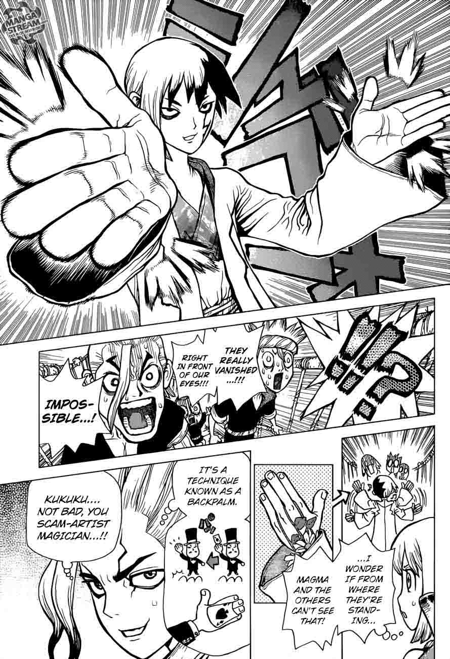 Dr. Stone Manga Chapter 24 page 13 - Lightning Speed!! scene