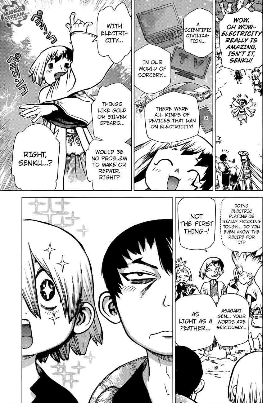 Dr. Stone Manga Chapter 25 page 11 - By These Hands, the Light of Science scene