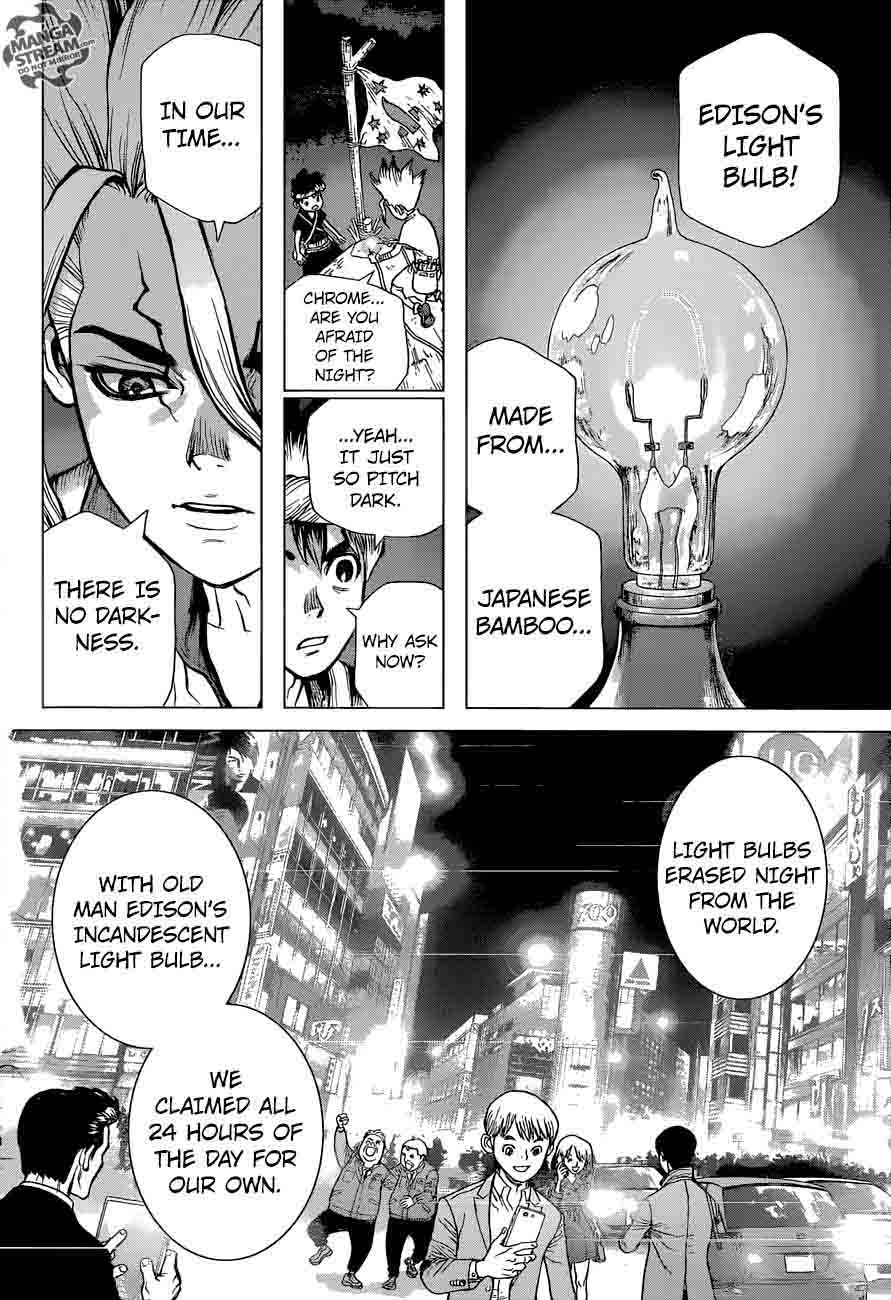 Dr. Stone Manga Chapter 25 page 14 - By These Hands, the Light of Science scene