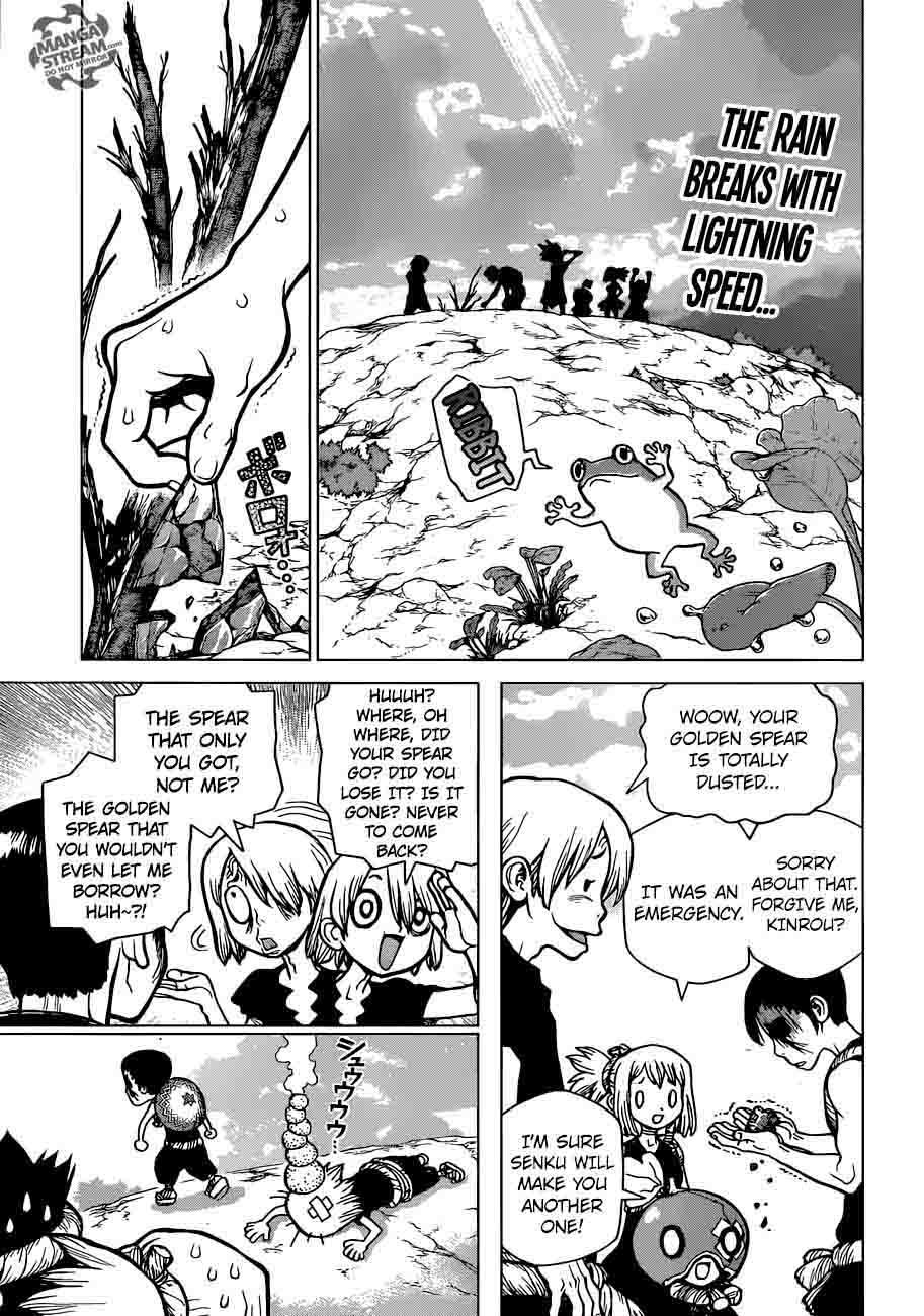 Dr. Stone Manga Chapter 25 page 5 - By These Hands, the Light of Science scene