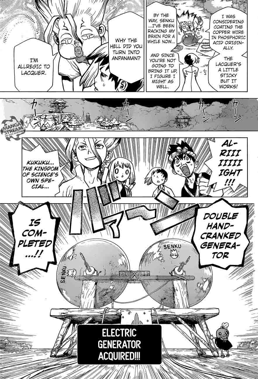 Dr. Stone Manga Chapter 25 page 9 - By These Hands, the Light of Science scene