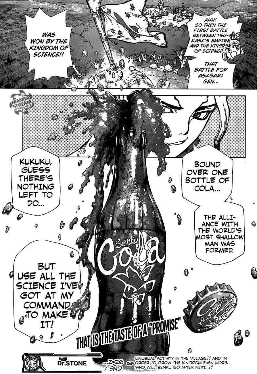 Dr. Stone Manga Chapter 26 page 19 - A Shallow Alliance scene