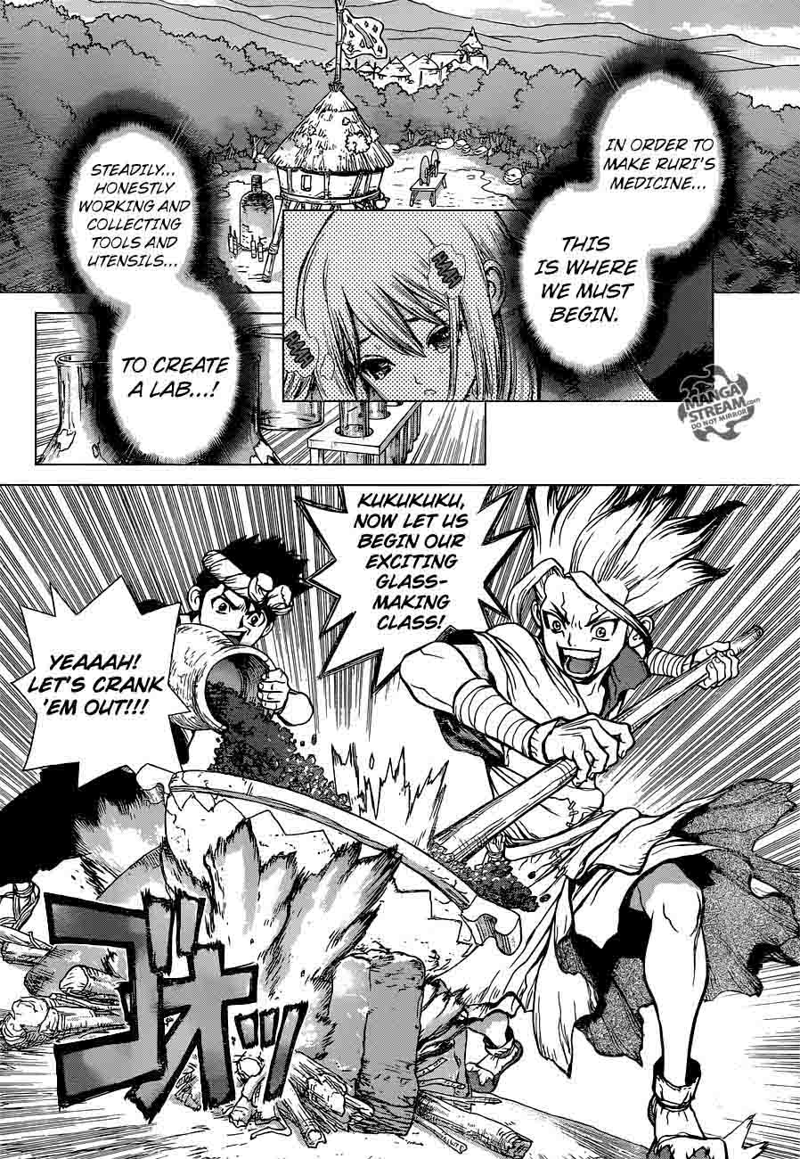 Dr. Stone Manga Chapter 29 page 2 - Senku's Lab scene