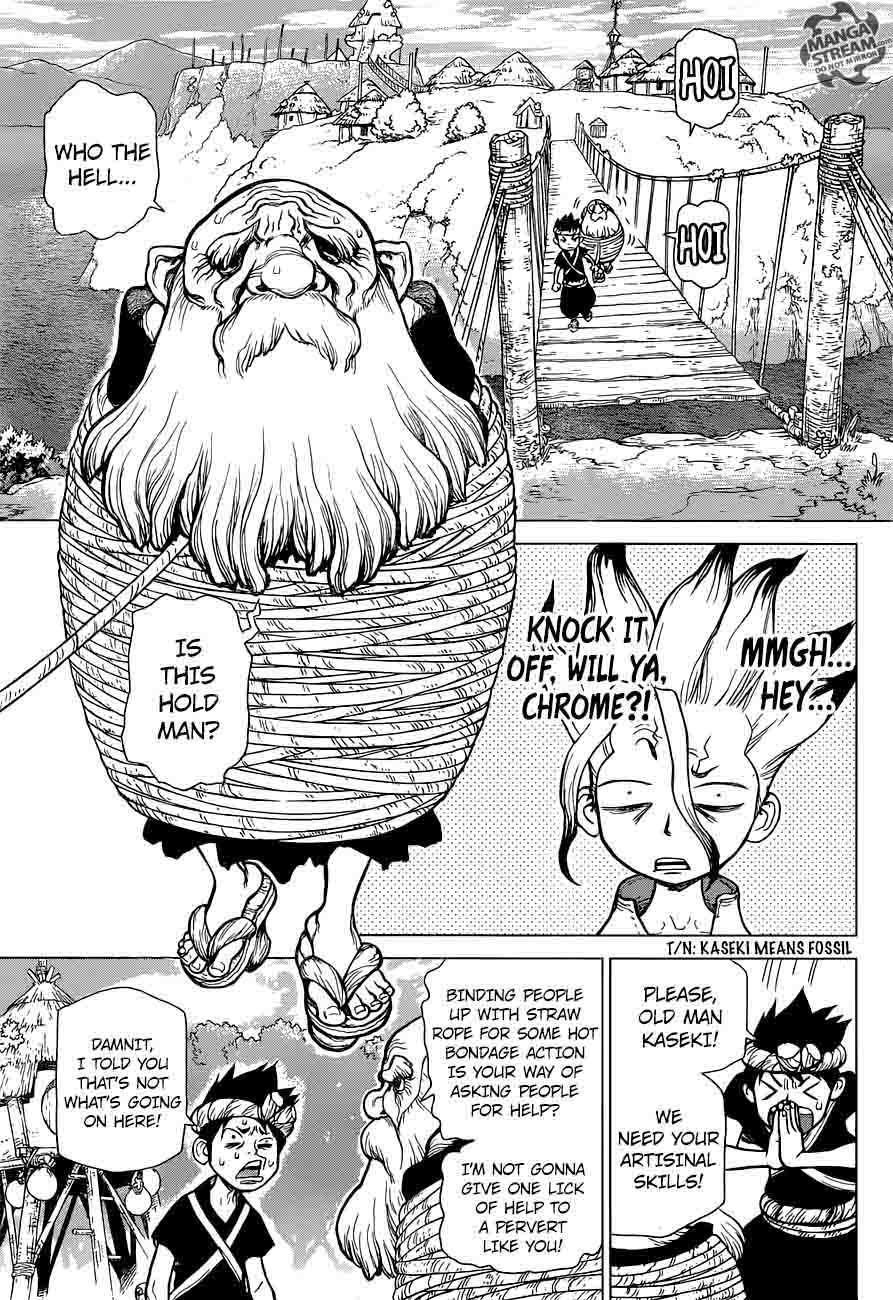 Dr. Stone Manga Chapter 29 page 5 - Senku's Lab scene