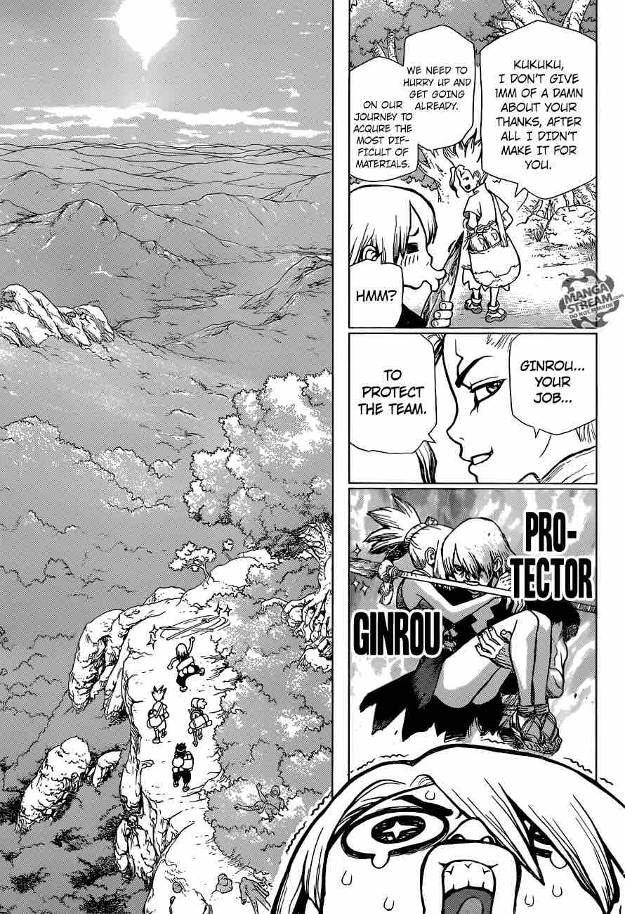 Dr. Stone Manga Chapter 30 page 3 - Death Green scene