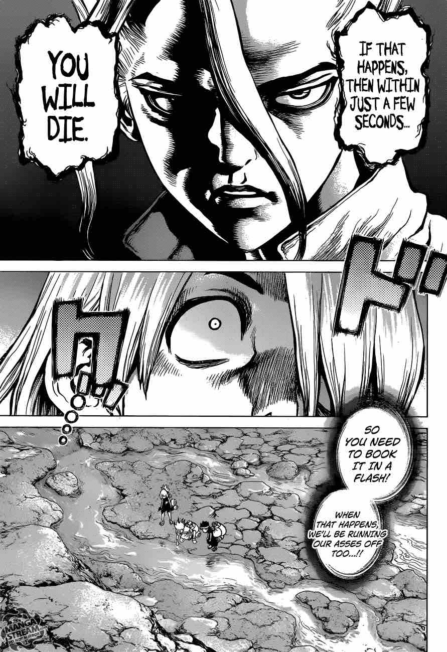Dr. Stone Manga Chapter 30 page 5 - Death Green scene