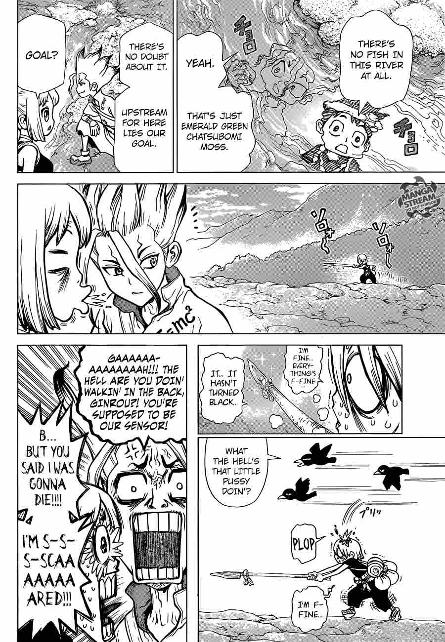 Dr. Stone Manga Chapter 30 page 6 - Death Green scene