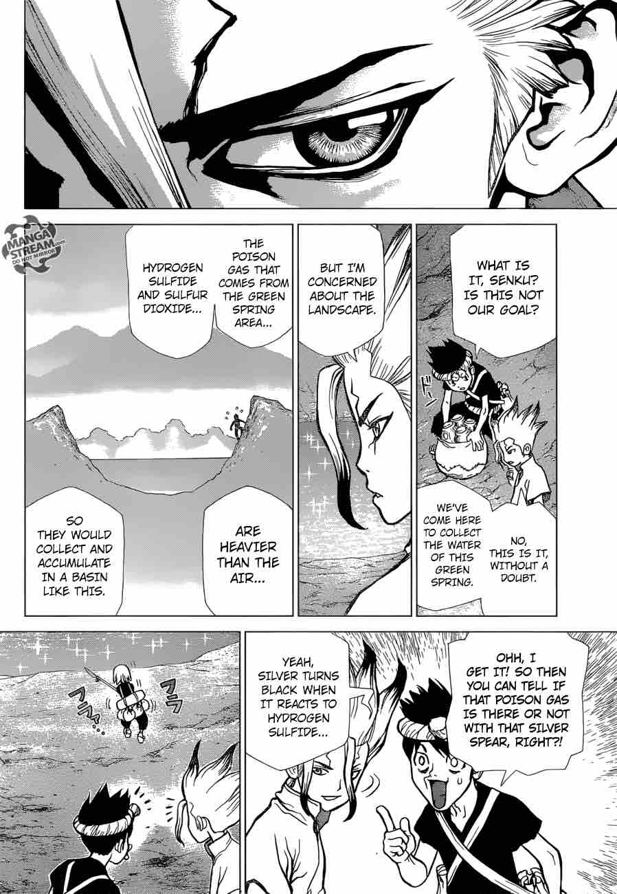 Dr. Stone Manga Chapter 30 page 9 - Death Green scene