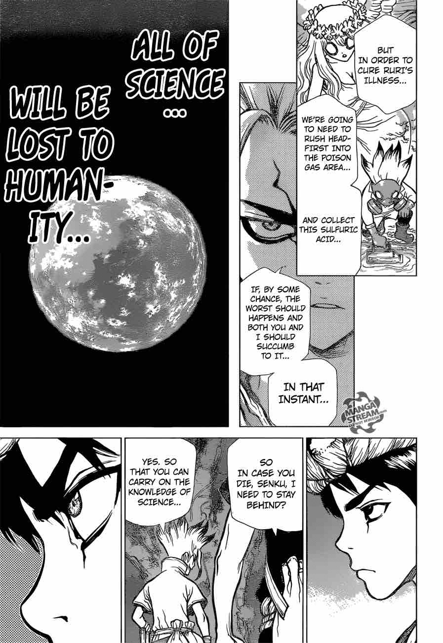 Dr. Stone Manga Chapter 31 page 3 - Friends Have Each Other's Backs scene