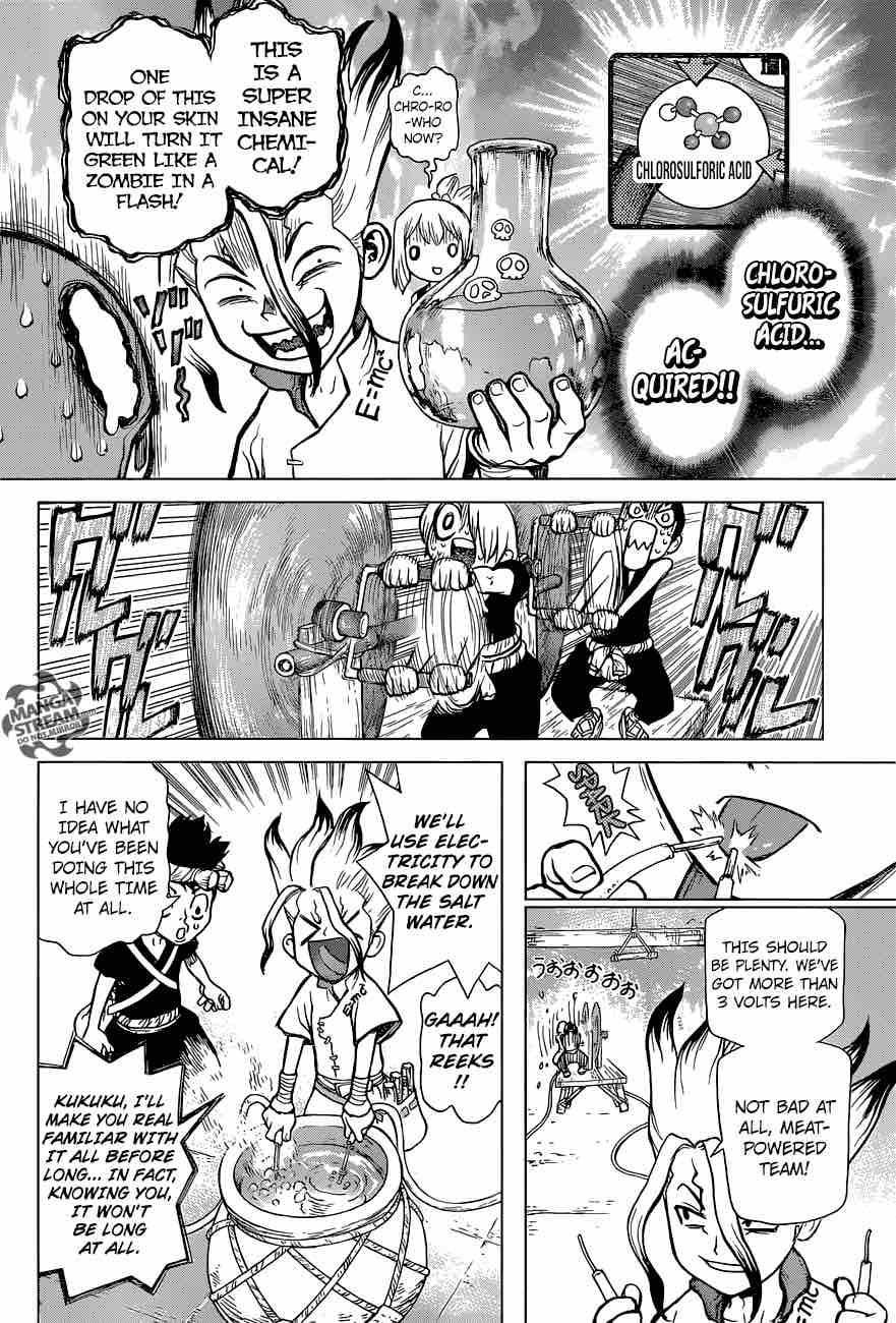 Dr. Stone Manga Chapter 33 page 6 - Baad Chemicals scene