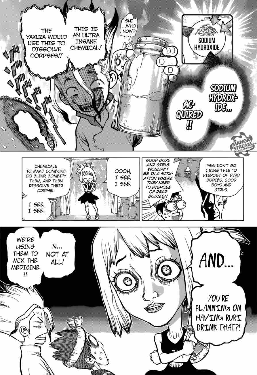 Dr. Stone Manga Chapter 33 page 7 - Baad Chemicals scene