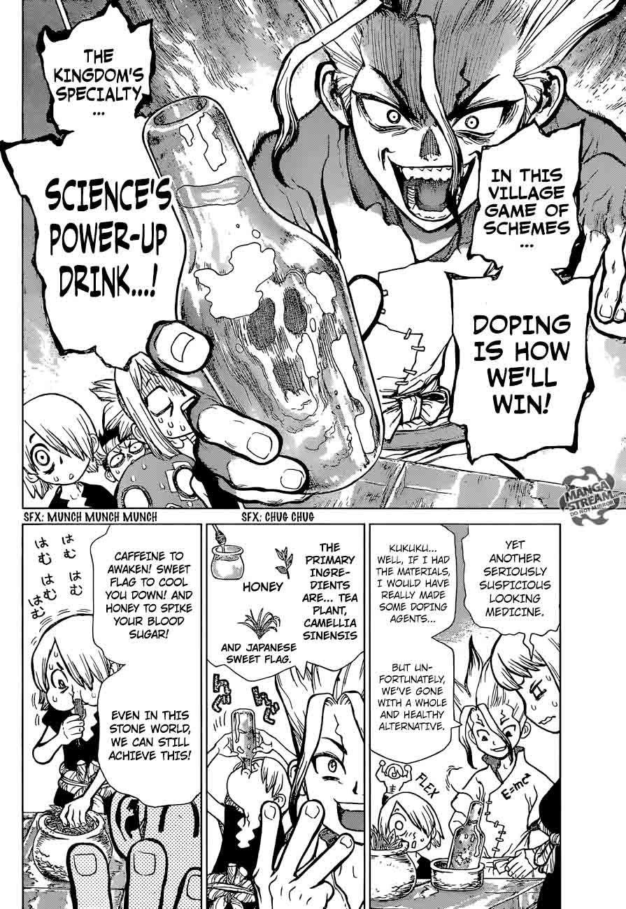 Dr. Stone Manga Chapter 34 page 11 - Sneaky Grand Bout Strategy scene