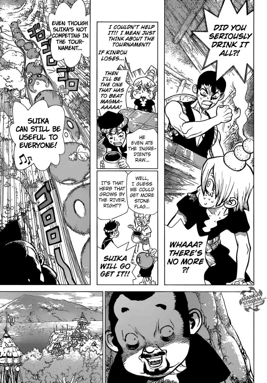 Dr. Stone Manga Chapter 34 page 12 - Sneaky Grand Bout Strategy scene