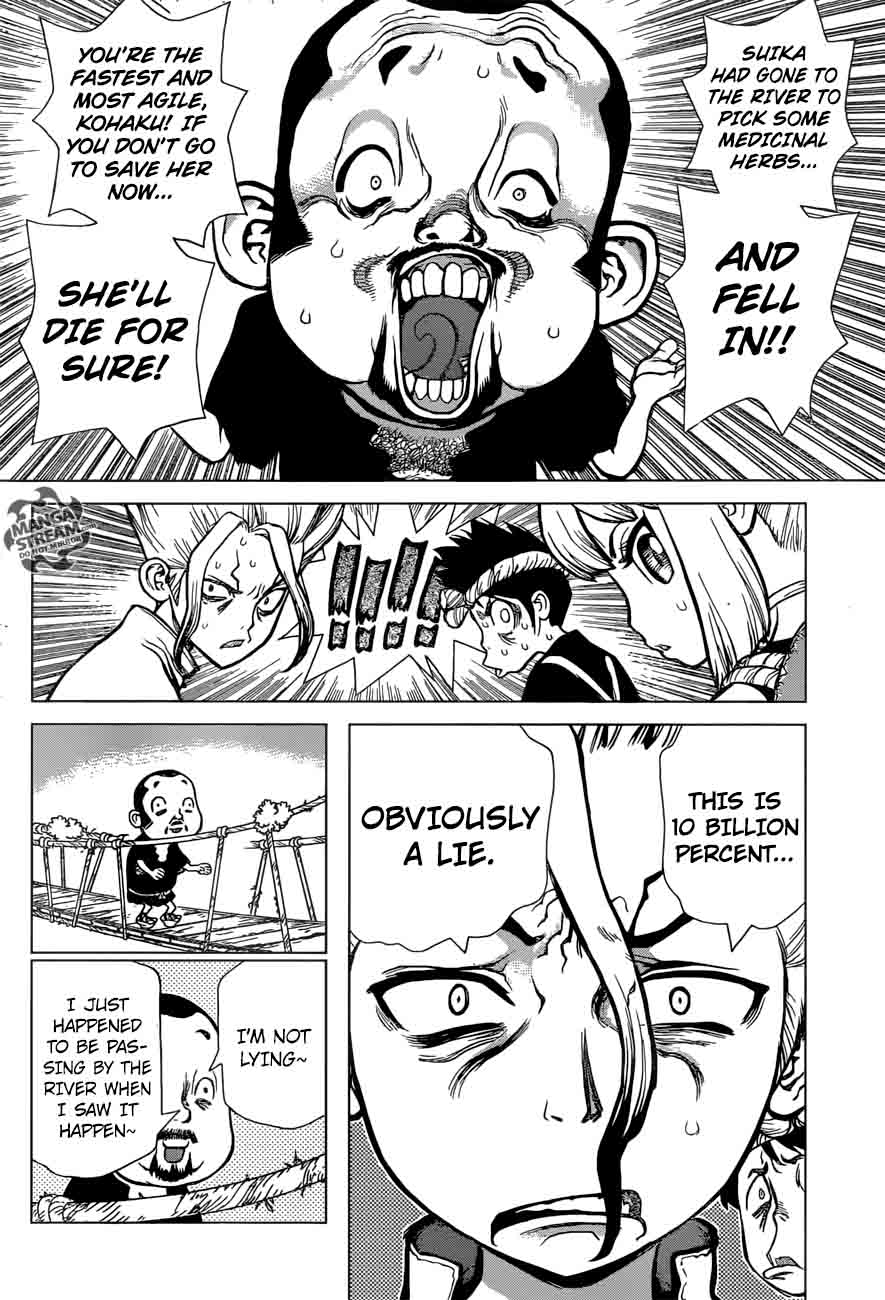 Dr. Stone Manga Chapter 34 page 14 - Sneaky Grand Bout Strategy scene