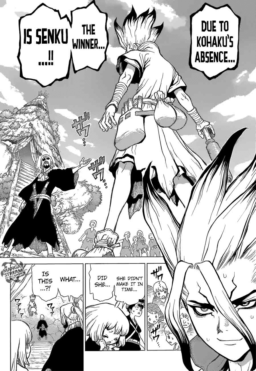 Dr. Stone Manga Chapter 36 page 12 - Kinro and Ginro scene