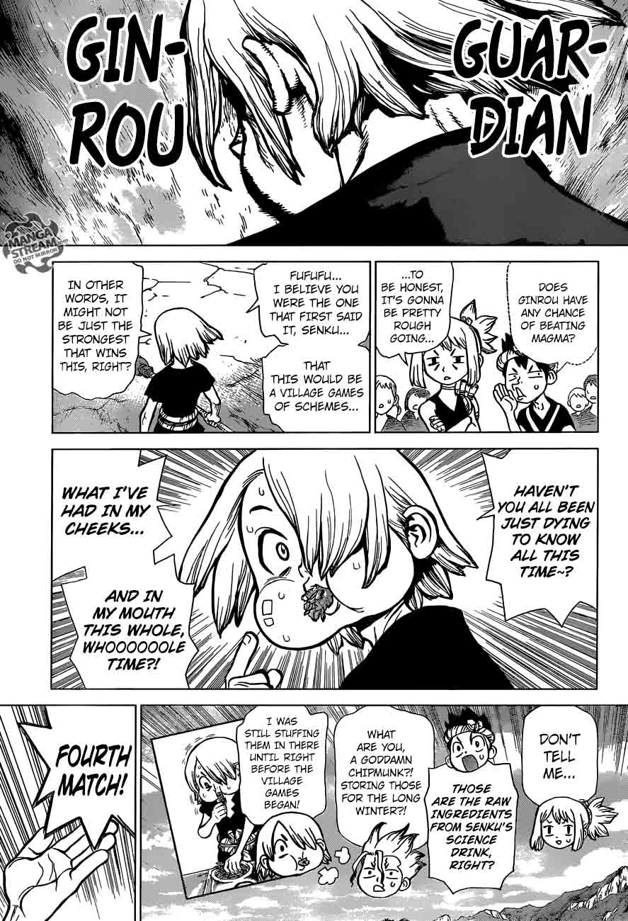 Dr. Stone Manga Chapter 36 page 15 - Kinro and Ginro scene