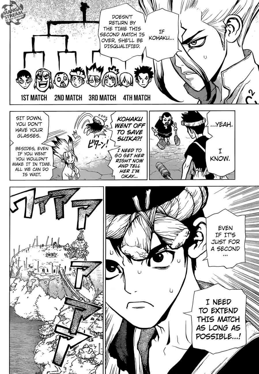 Dr. Stone Manga Chapter 36 page 8 - Kinro and Ginro scene