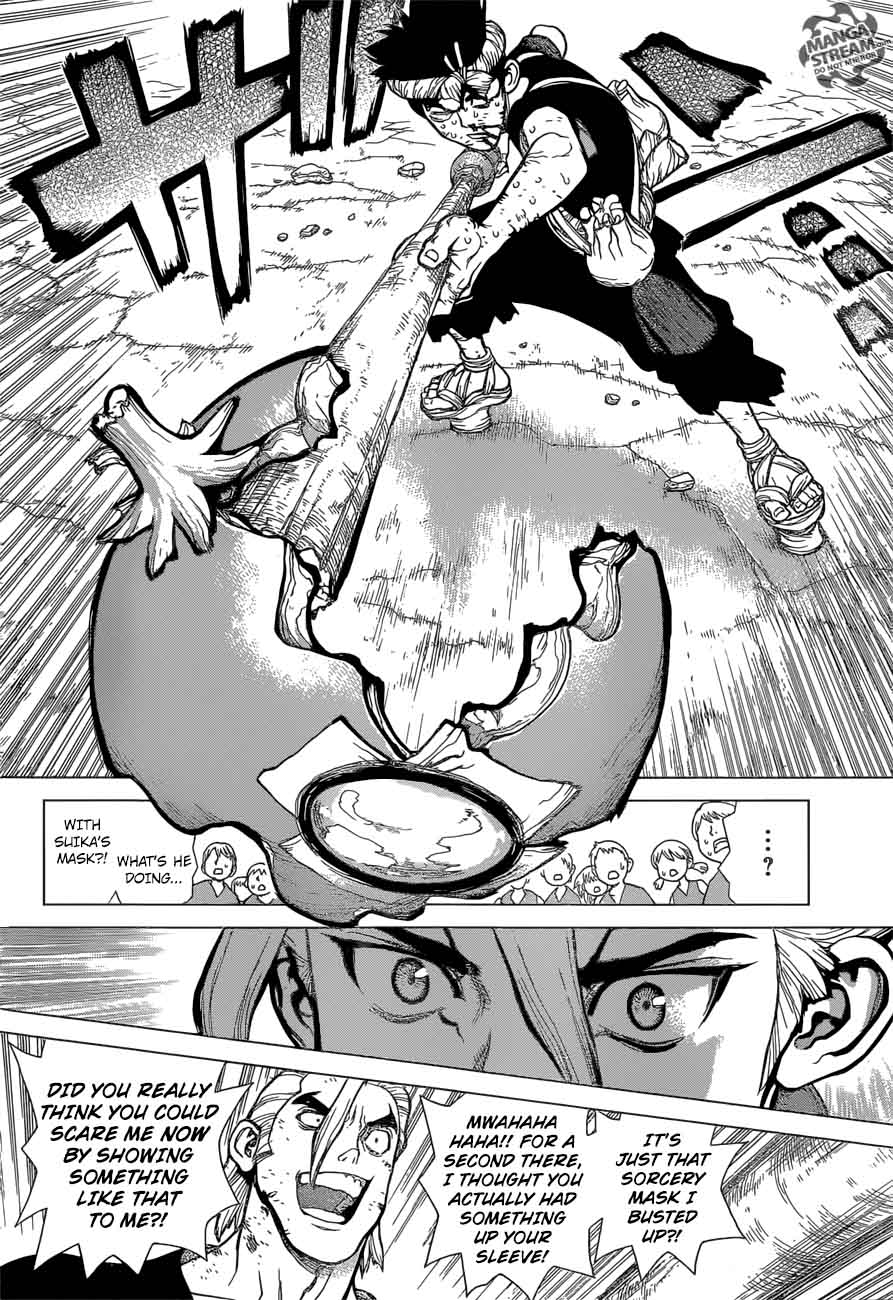 Dr. Stone Manga Chapter 37 page 15 - Science-User Chrome scene