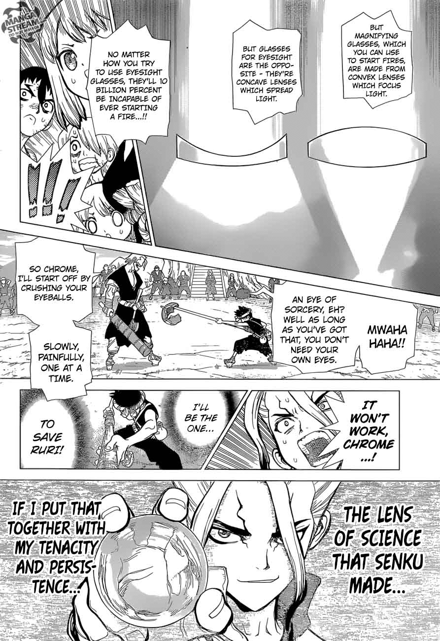 Dr. Stone Manga Chapter 37 page 17 - Science-User Chrome scene
