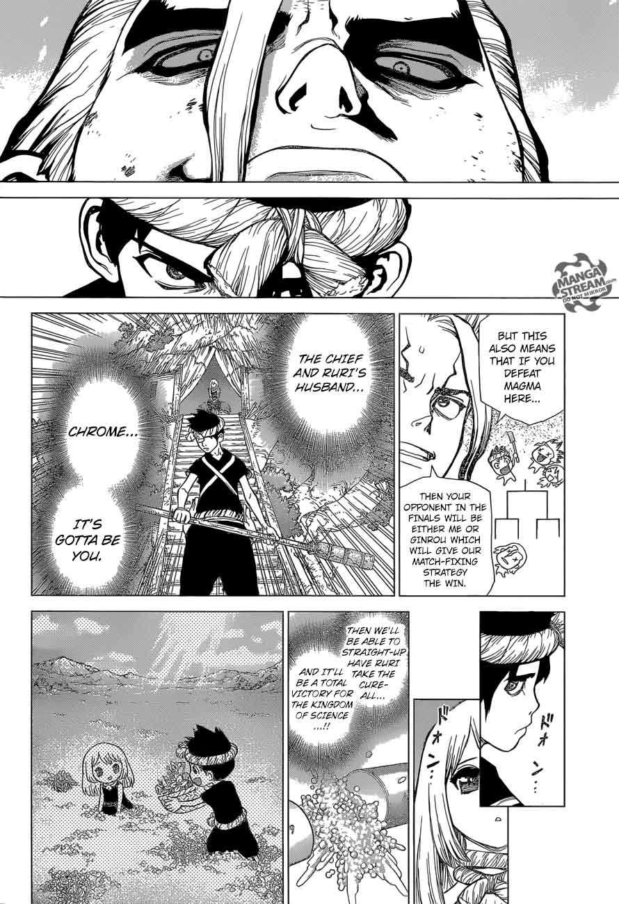 Dr. Stone Manga Chapter 37 page 8 - Science-User Chrome scene