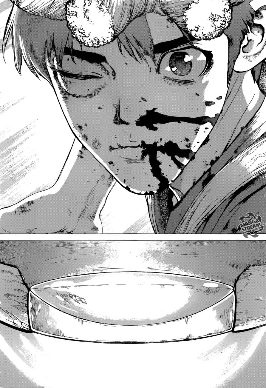 Dr. Stone Manga Chapter 38 page 14 - Master of Flame scene