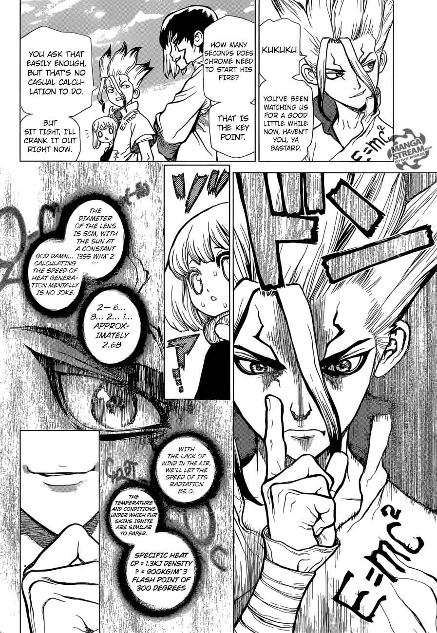 Dr. Stone Manga Chapter 38 page 6 - Master of Flame scene