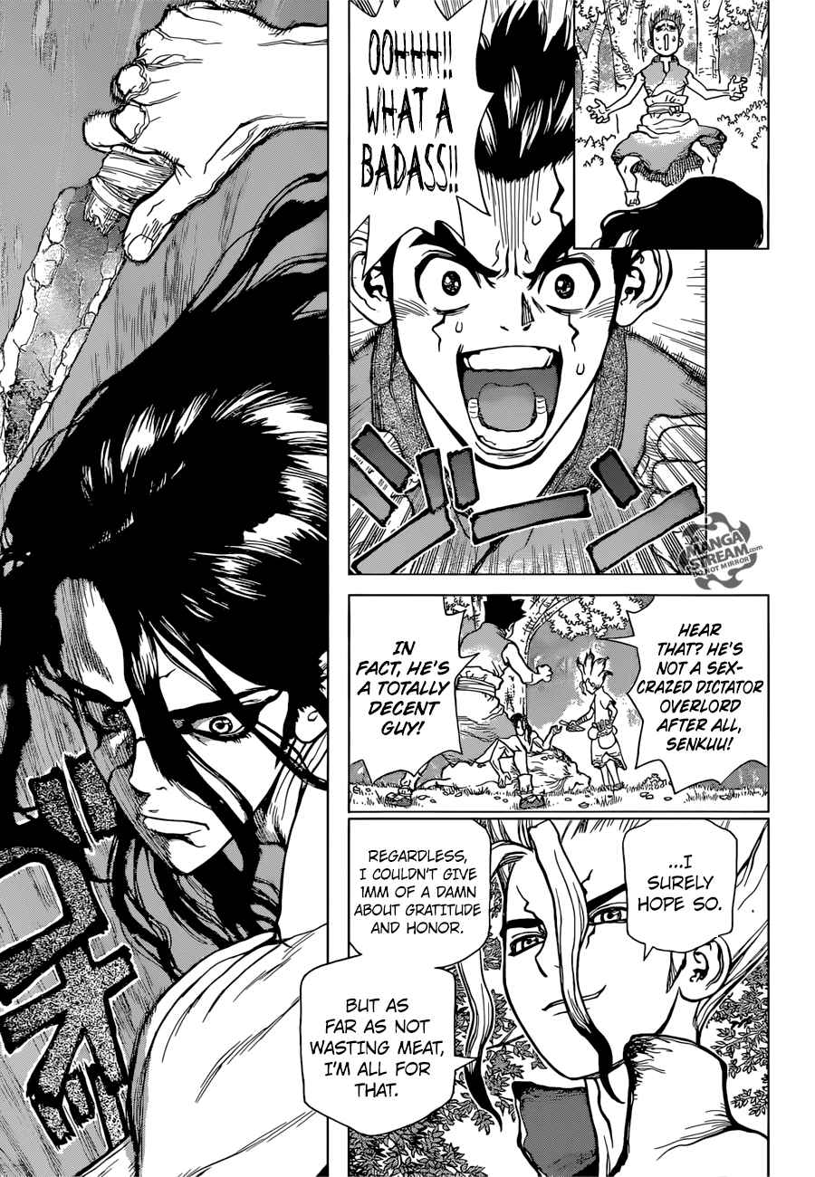 Dr. Stone Manga Chapter 4 page 3 - Pure White Seashells scene