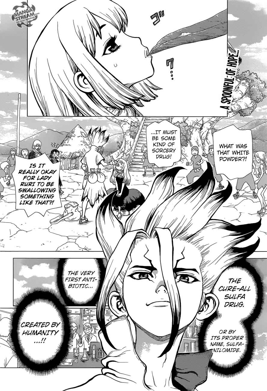 Dr. Stone Manga Chapter 41 page 2 - Doctor Stone scene