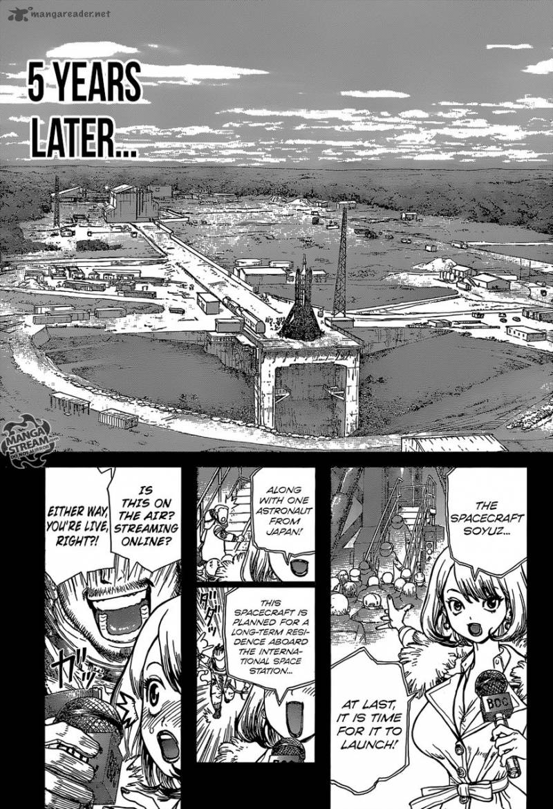 Dr. Stone Manga Chapter 43 page 15 - Humanity's Final Six scene