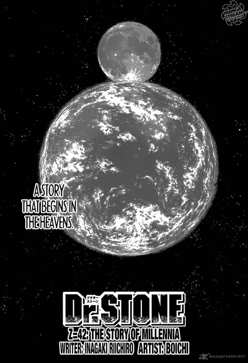 Dr. Stone Manga Chapter 43 page 5 - Humanity's Final Six scene