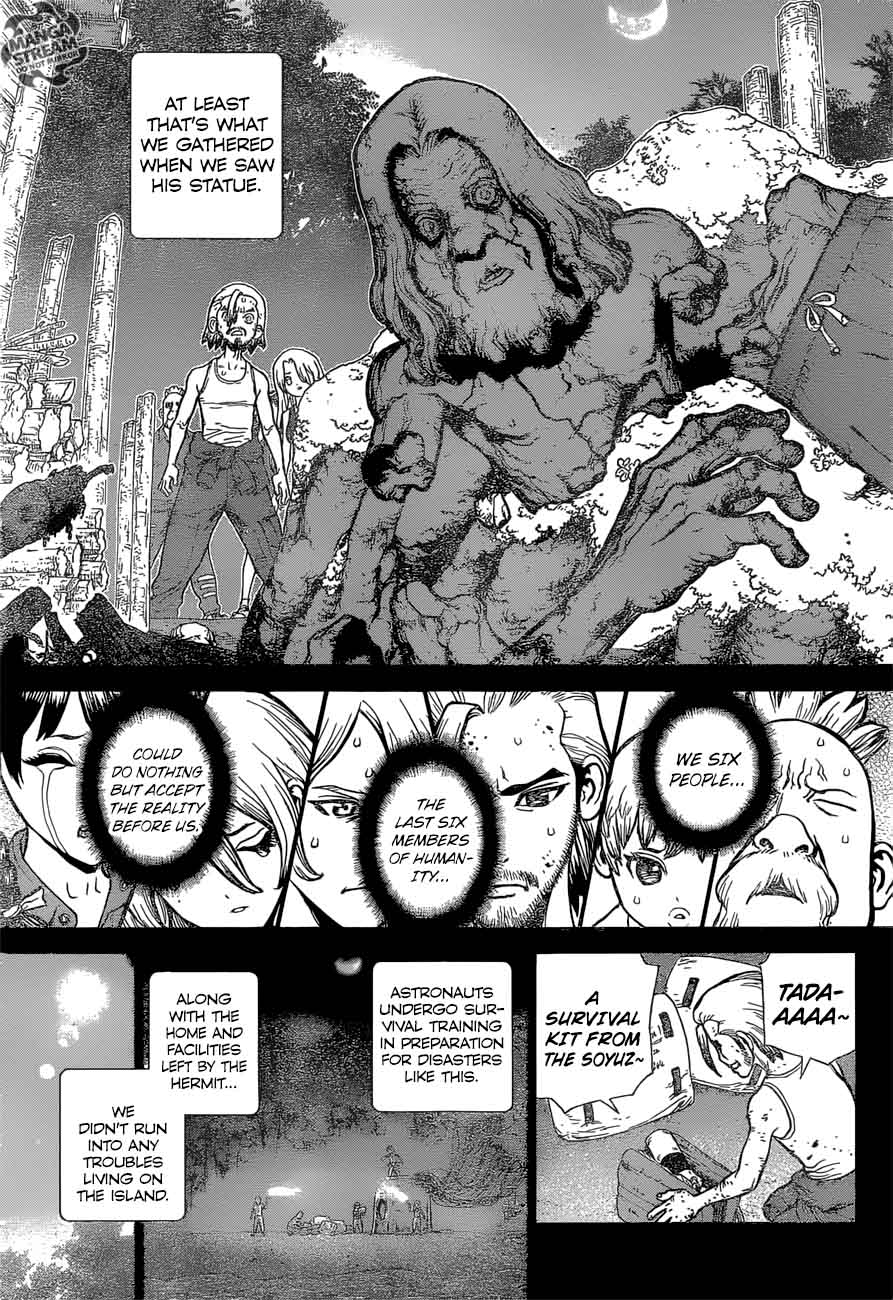 Dr. Stone Manga Chapter 44 page 13 - One Hundred Nights, One Thousand Skies scene