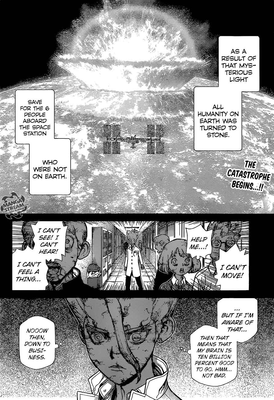 Dr. Stone Manga Chapter 44 page 2 - One Hundred Nights, One Thousand Skies scene