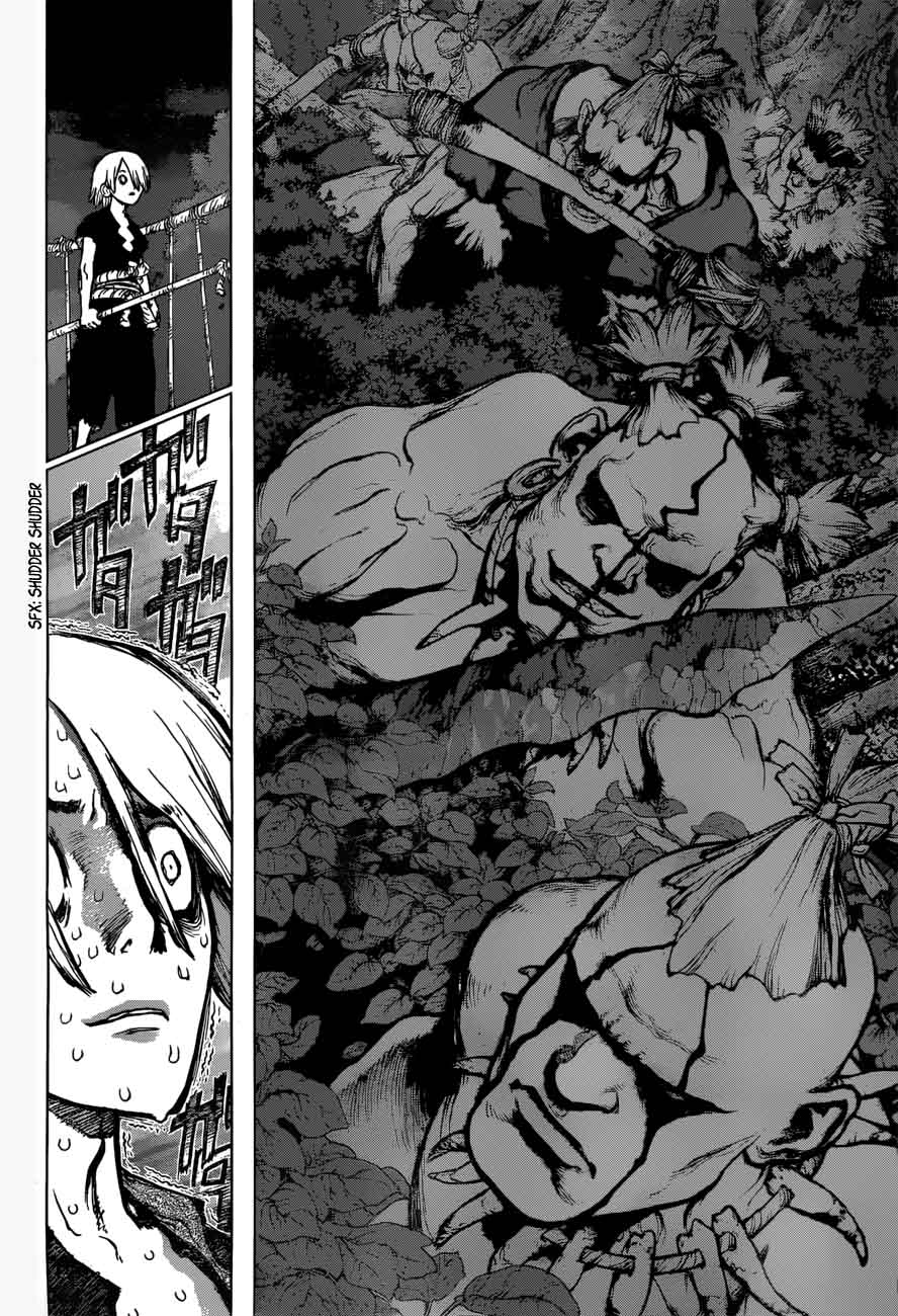 Dr. Stone Manga Chapter 46 page 5 - Stone Wars scene