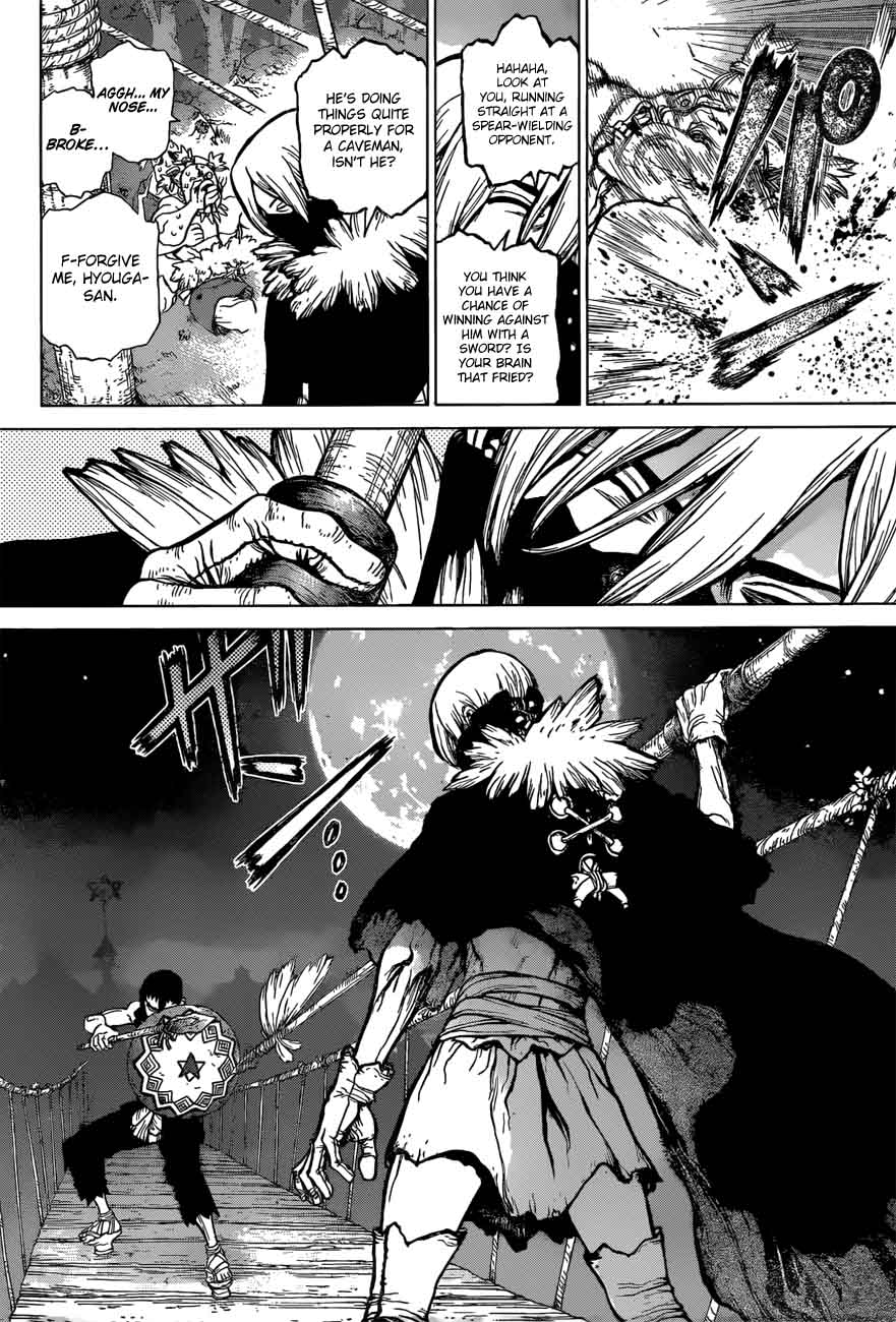 Dr. Stone Manga Chapter 46 page 7 - Stone Wars scene