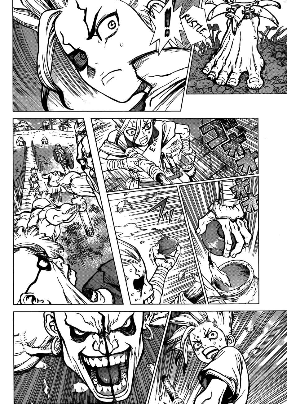 Dr. Stone Manga Chapter 47 page 13 - Science Vs. Power scene
