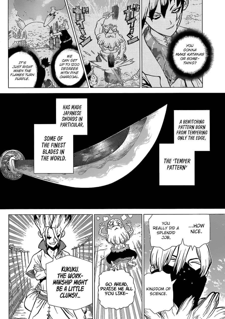 Dr. Stone Manga Chapter 47 page 16 - Science Vs. Power scene