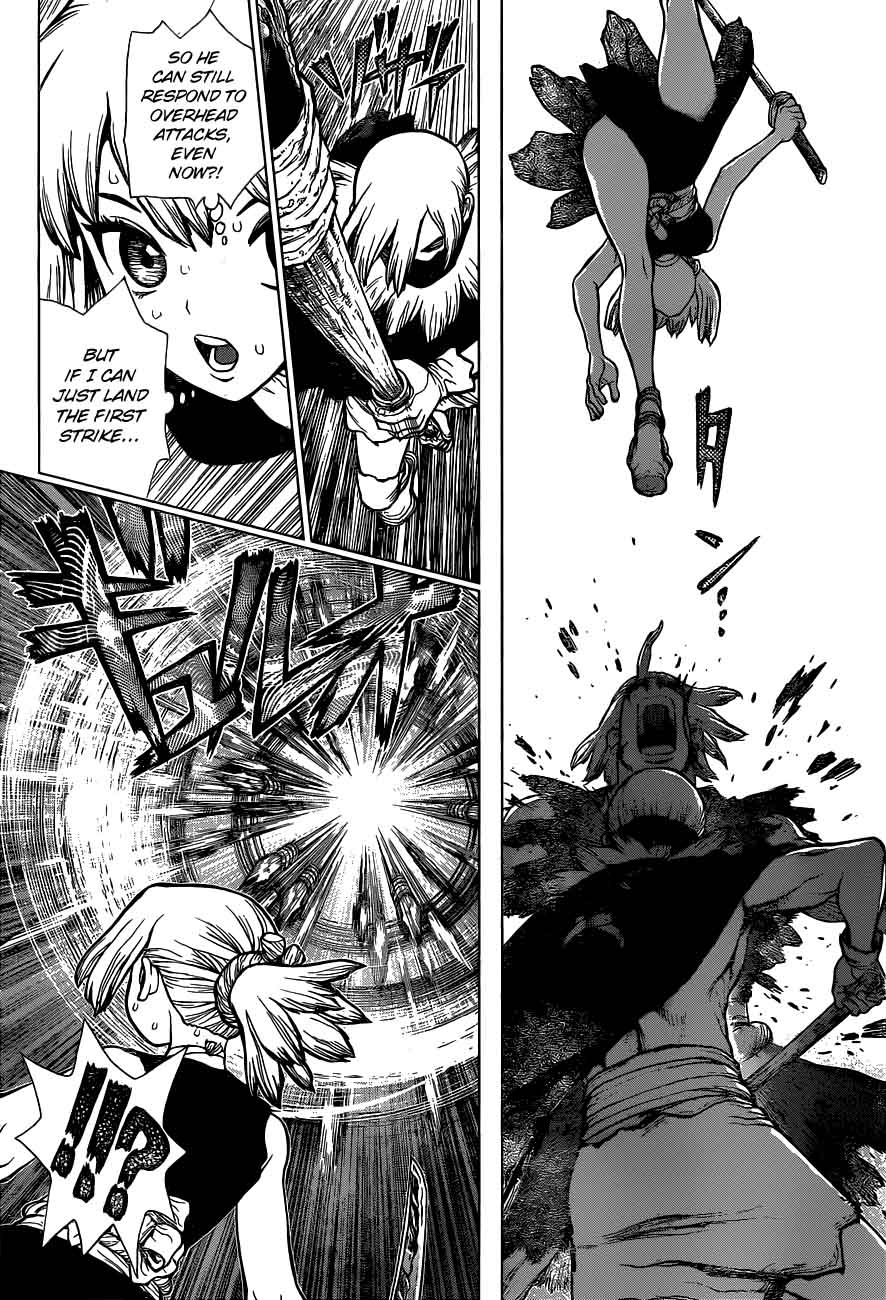 Dr. Stone Manga Chapter 48 page 10 - Blade of Science scene