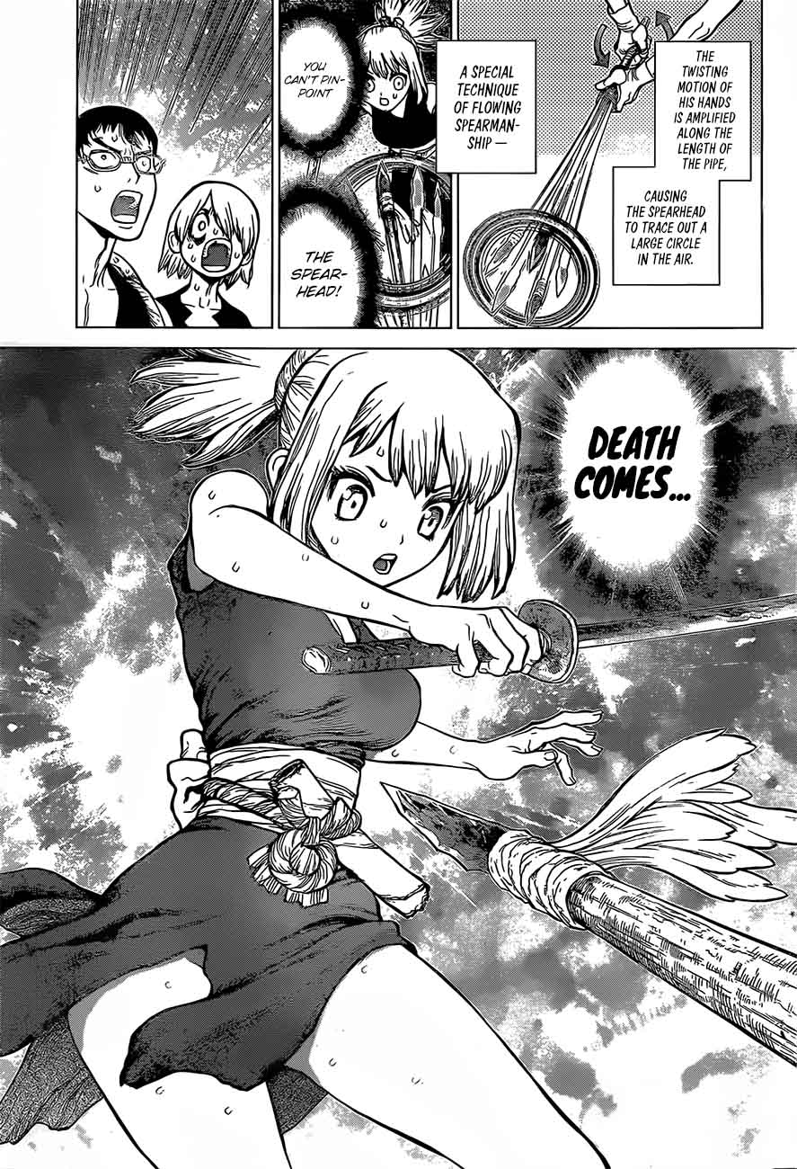 Dr. Stone Manga Chapter 48 page 11 - Blade of Science scene