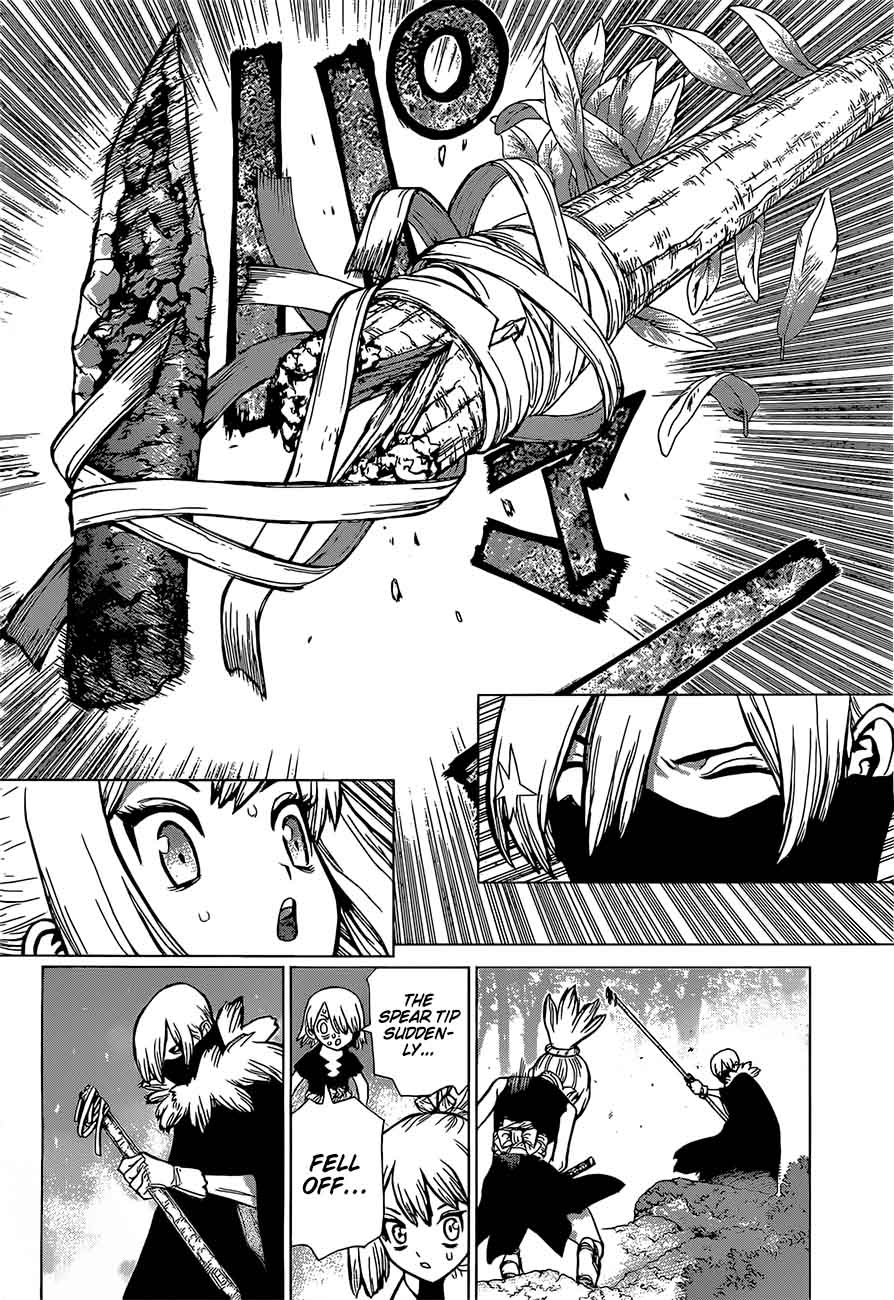 Dr. Stone Manga Chapter 48 page 12 - Blade of Science scene