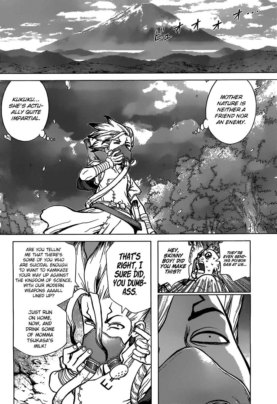 Dr. Stone Manga Chapter 49 page 13 - To the Present scene