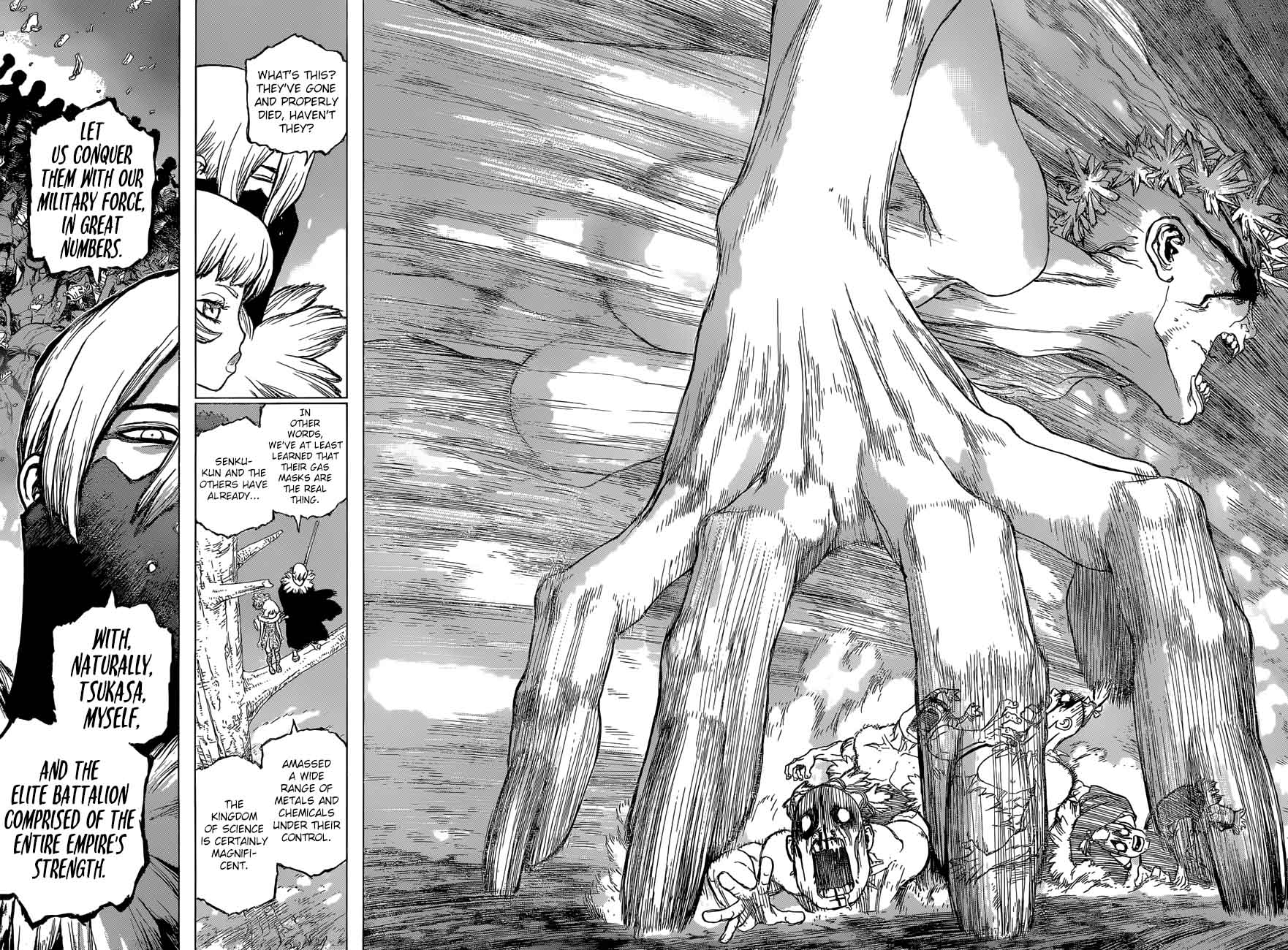 Dr. Stone Manga Chapter 49 page 15 - To the Present scene