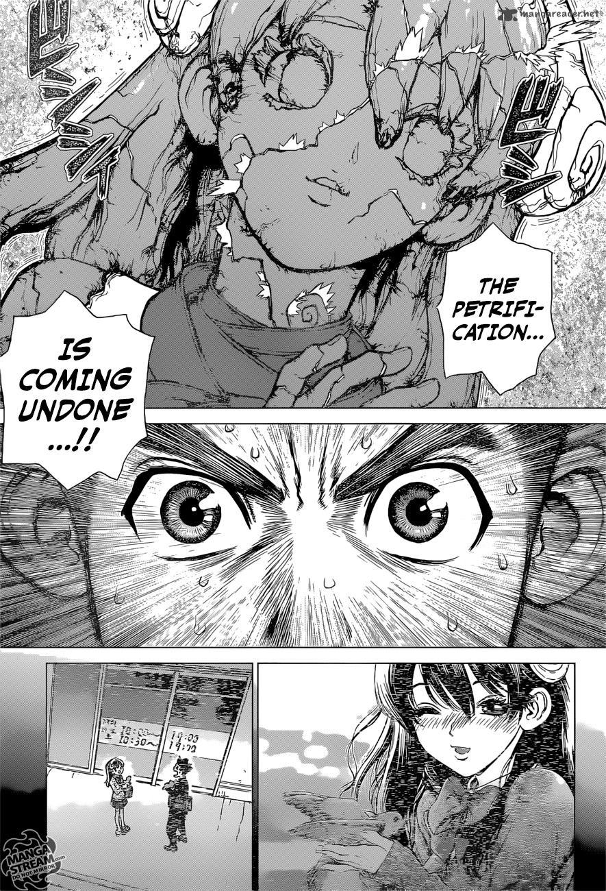 Dr. Stone Manga Chapter 5 page 12 - Yuzuriha scene