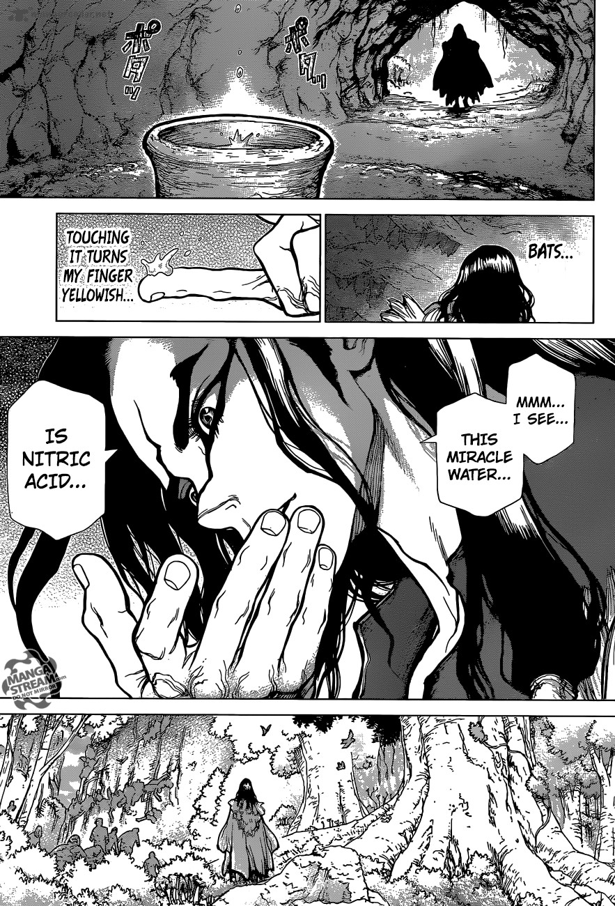 Dr. Stone Manga Chapter 5 page 7 - Yuzuriha scene