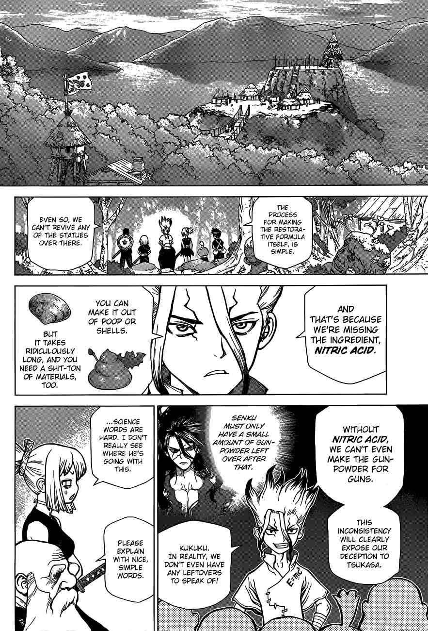 Dr. Stone Manga Chapter 50 page 9 - Humanity's Greatest Weapon scene