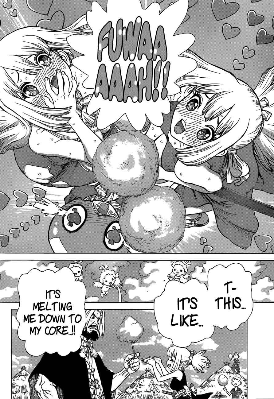 Dr. Stone Manga Chapter 51 page 11 - Sweets for the Stone World scene