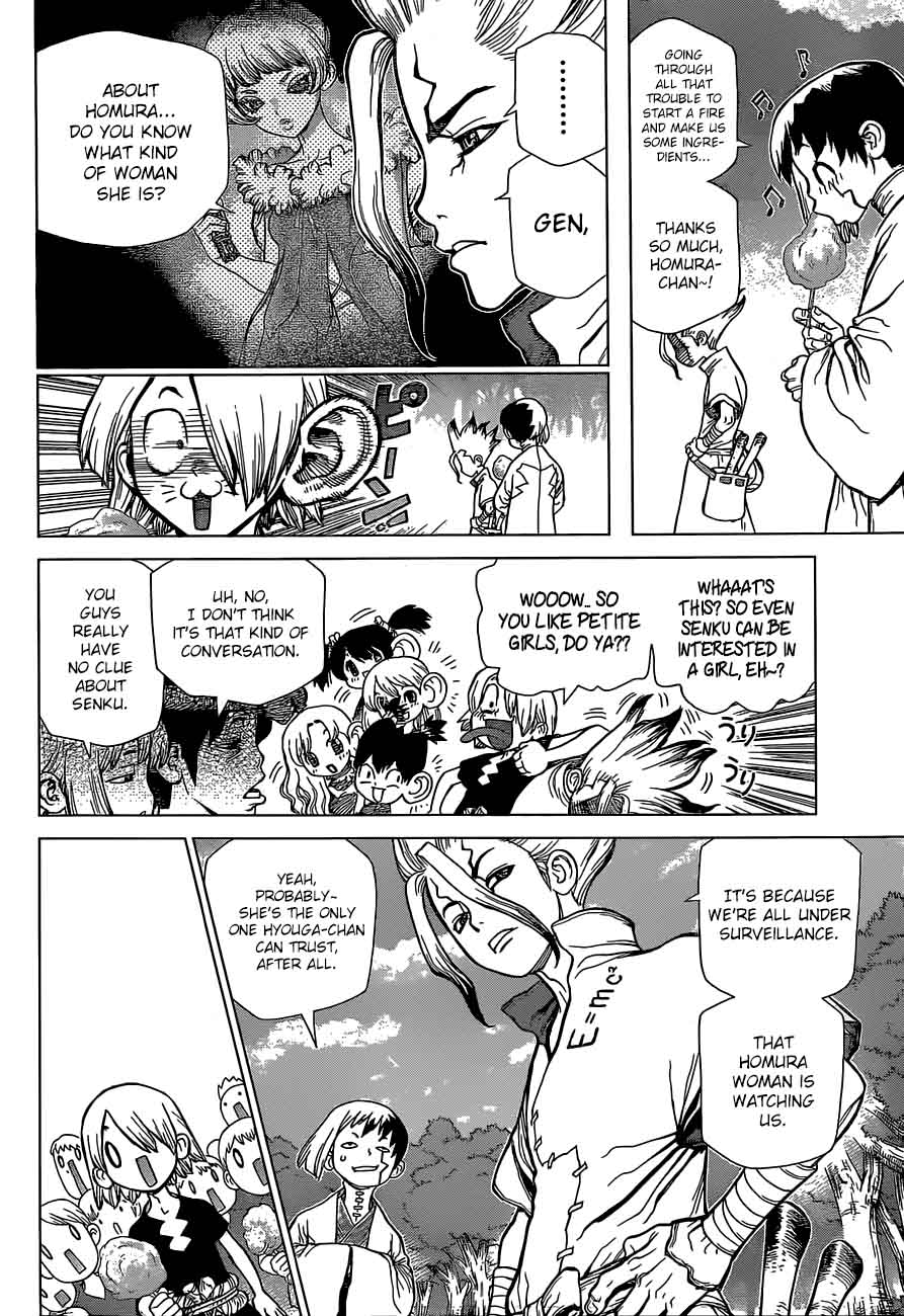 Dr. Stone Manga Chapter 51 page 13 - Sweets for the Stone World scene