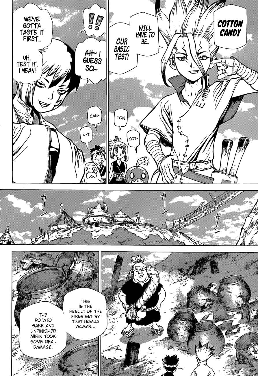 Dr. Stone Manga Chapter 51 page 8 - Sweets for the Stone World scene